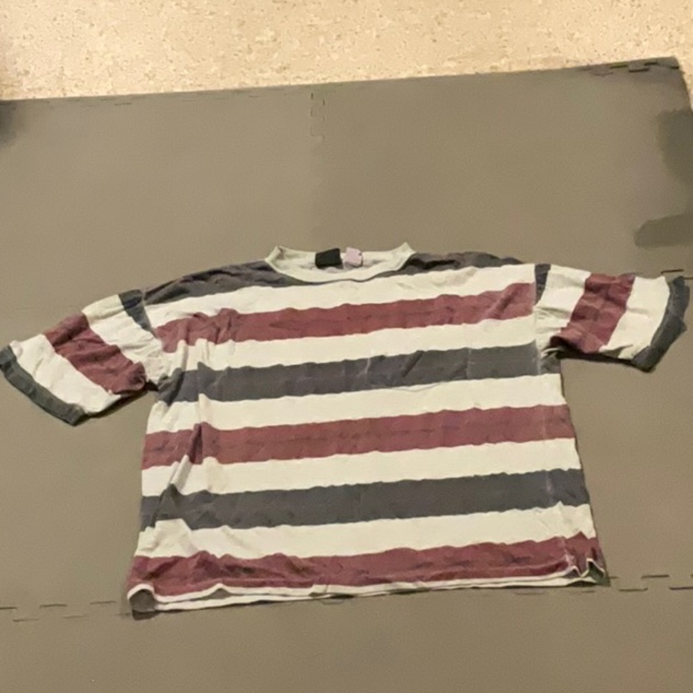 Purple and Gray Short Sleeve Tee Casual Fit